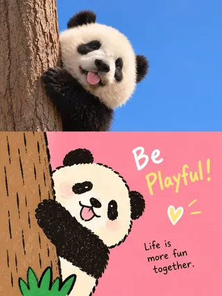 A vertical 3:4 poster split between a realistic photograph at the top and a flat, Korean-style illustration at the bottom, with text integrated into the design.