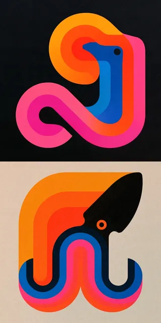 A vibrant 1970s Kodak film style photo featuring a groovy octopus in a nostalgic disco-era setting.