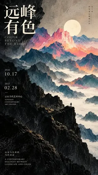 Vertical editorial poster design featuring bold rock strata, dark textural contrast, and precise typography in a 9:16 aspect ratio.