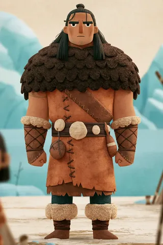 A charming character in a soft storybook style with gentle shapes, warm earthy colors, and a calm, handcrafted appearance.