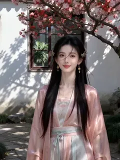 A person undergoing a magical outfit change in a fashion commercial style.