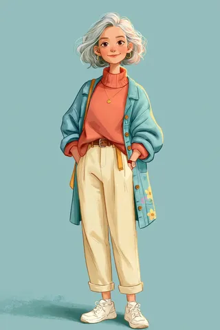 Editorial illustration of diverse characters with expressive faces, stylish outfits, and lively color palettes, presented in a clean silhouette style.
