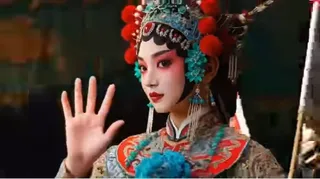AI-generated video art showcasing Peking Opera with a blend of live-action and animated illustration elements.