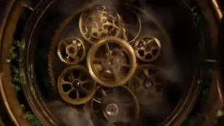 Abstract visualization resembling a seed dancing in an organic pattern.