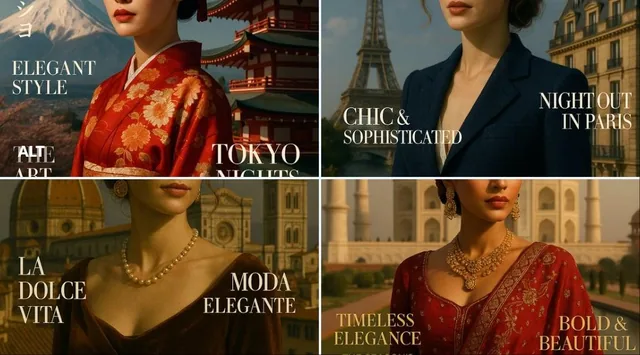 a luxurious fashion magazine c...