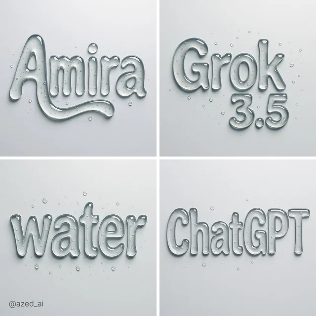 Abstract liquid typography spe...