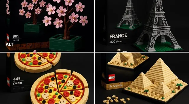 a realistic LEGO-style set fea...