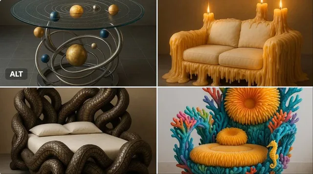 Imagine a [piece of furniture]...