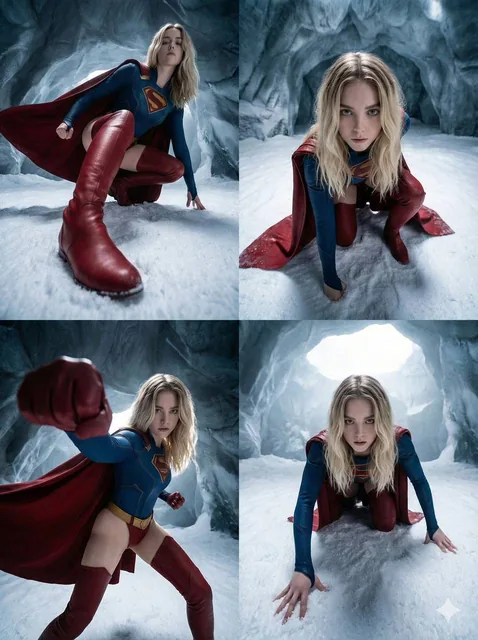 Transform the original photo into a dramatic, photorealistic, ultra-detailed set of 4 different styles characters are in