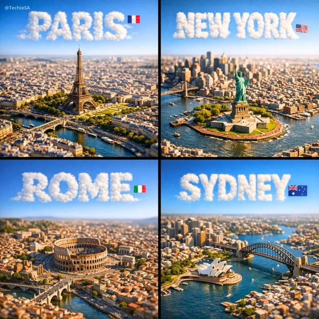 A square, 1:1 photorealistic close-up photograph of an incredibly detailed physical miniature geography and city model o