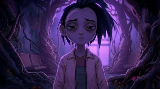 A character seamlessly integrated into a new environment, with lighting and subtle environmental cues perfectly matched to the reference image.