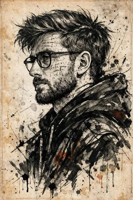 Use the uploaded photo as the main face referenc. Preserve the exact facial structure, skin tone, beard shape, nose, eye