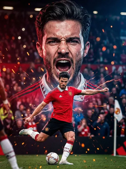 Ultra-realistic cinematic football poster in the style of elite Premier League key featuring me with intense competitive