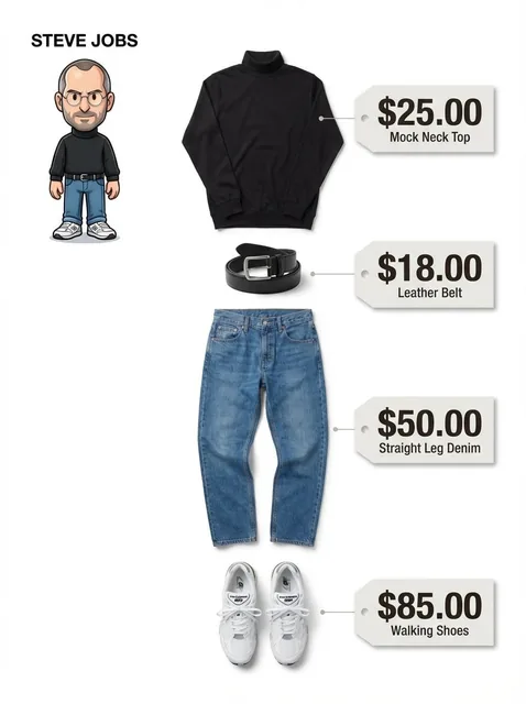 Create a clean, minimalist fashion infographic from an uploaded reference photo of a person.