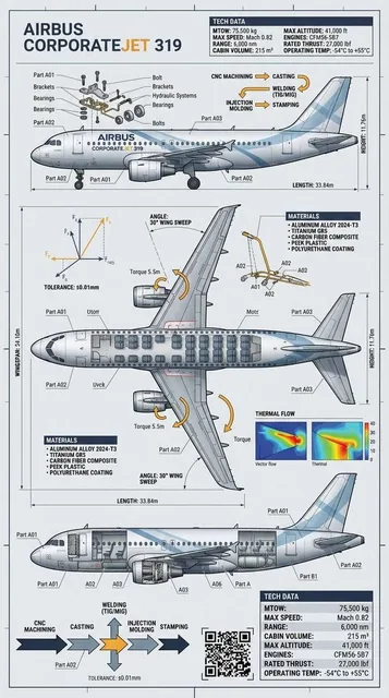 Industrial engineering-style infographic of an object (match exactly the object from the uploaded photo reference).