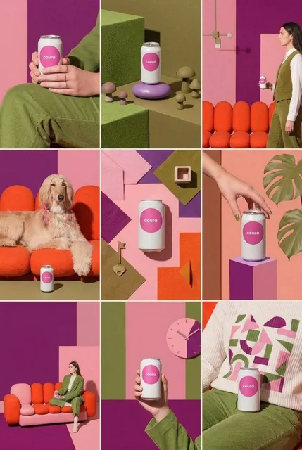 Create a 9-image Instagram feed for this product in [the same aesthetic]. Use different locations, angles, and compositi