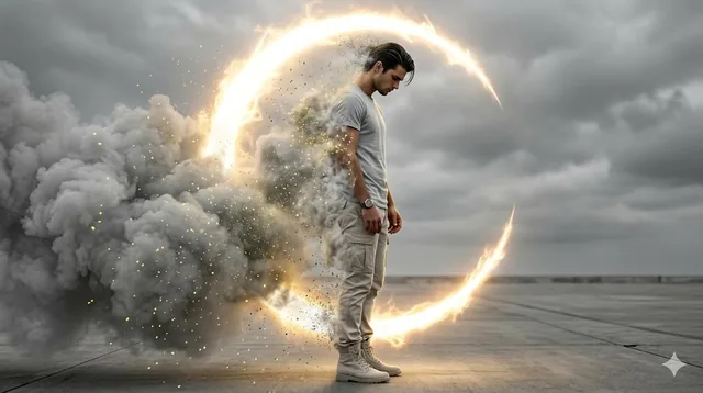 Create an ultra-realistic, cinematic 8K image with high-contrast dramatic lighting and a photo-real digital painting aes