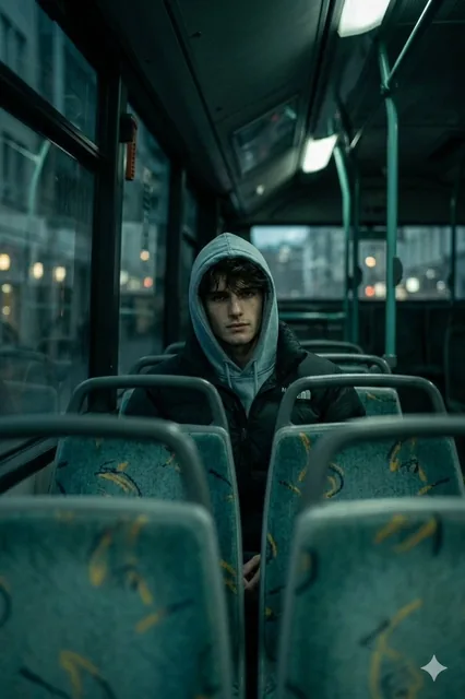 Create A deeply atmospheric and cinematic interior shot, captured from a slightly low-angle perspective, looks forward f