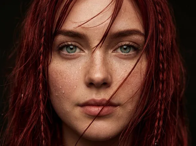 Using the uploaded image as the only reference. create an ultra-photorealistic cinematic close-up portrait of a young wo