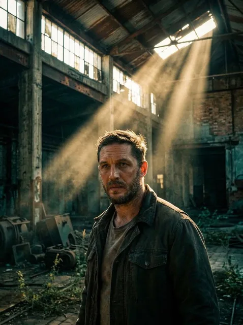 Portrait of [your description], face illuminated by dramatic cinematic volumetric god rays, intense shafts of golden lig