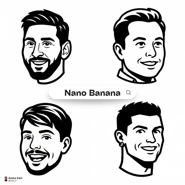 Create a clean high-contrast vector mascot icon in Notion-style artwork based on [person description]. Show only the hea