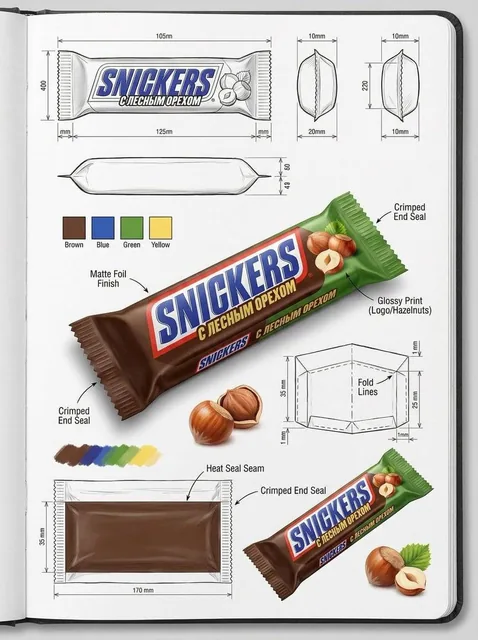 Using the attached image, create an illustration sheet of professional industrial design packaging for the package (PACK