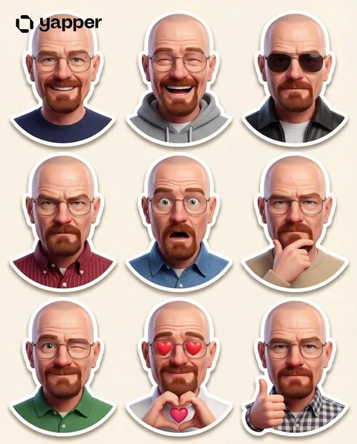 Create a premium Pixar-style 3D character sticker set that is clearly recognizable as the same person. Use the uploaded