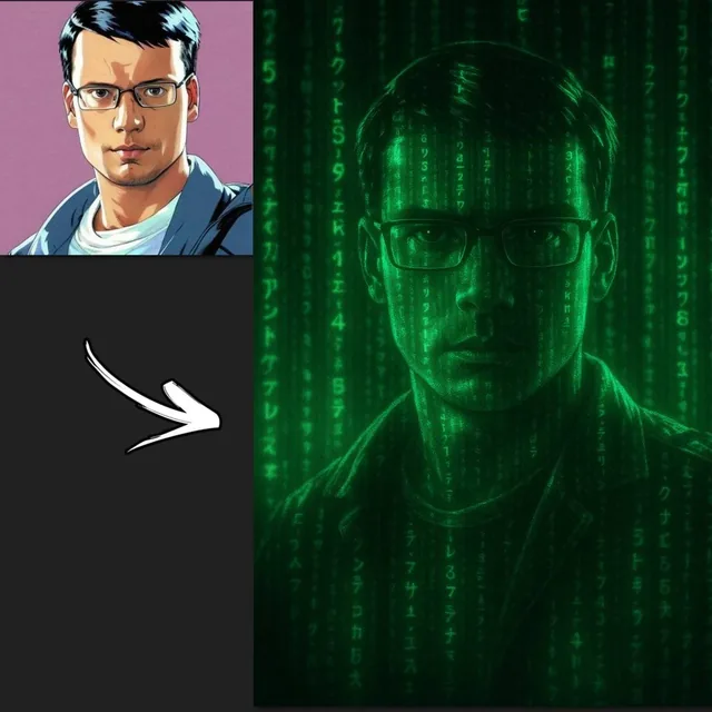 Transform this image into a di...