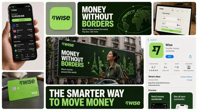 Create a 16:9 horizontal bento-grid brand collage for [BRAND NAME] in a polished contemporary campaign style.