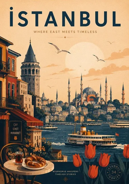 Create a modern AI-generated travel poster inspired by the aesthetic of Wild Fever Studio on Etsy, featuring (CITY) as t