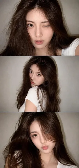 A vertical collage of three YZK photos. Using the uploaded selfie as the ONLY and exclusive face reference, keep the fac
