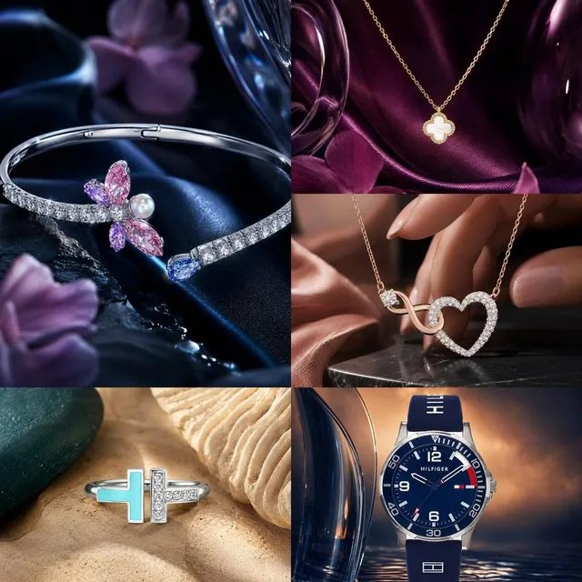 Use the uploaded image as the one and only product reference. Preserve the jewelry exactly as it is, with high fidelity