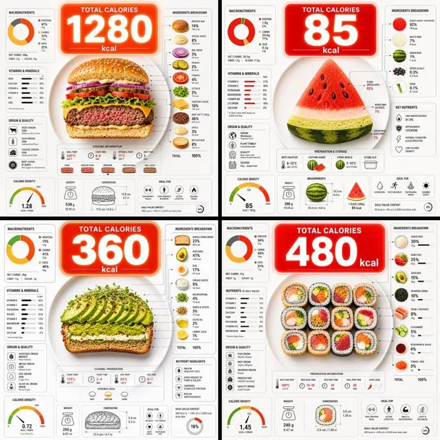 “Ultra-clean top-down (90° flat lay) infographic composition. A perfectly centered white ceramic plate sits on a seamles