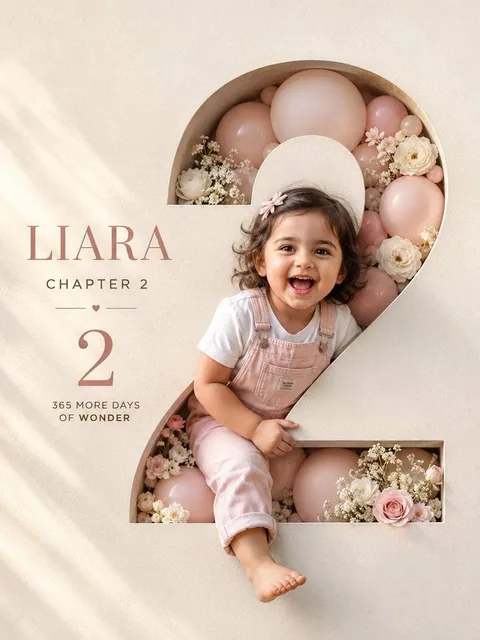 Professional luxury birthday poster, 3:4 portrait composition, ultra high-end studio photography aesthetic. Premium off-