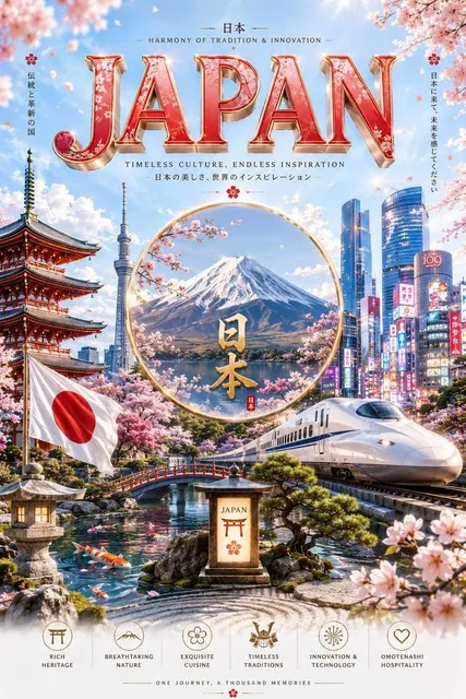 Ultra-premium cinematic 3D travel poster for [Country], bright luxury aesthetic, soft sunlight, dreamy atmosphere, highl
