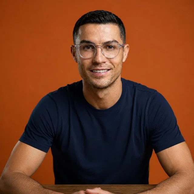 (Orange Background Male Portrait)