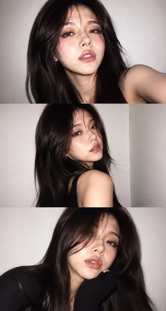 A vertical collage of three YZK photos. Using the uploaded selfie as the ONLY and exclusive face reference, keep the fac