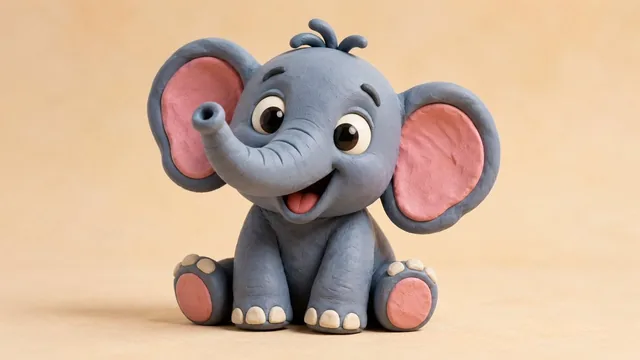 clay-style 3D render of a [Subject], made from smooth colorful modeling clay, rounded shapes, soft studio lighting, play