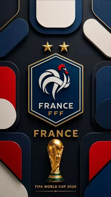 Ultra-premium FIFA World Cup 2026 poster with a luxury 3D layered geometric design, matte black background, gold metallic outlines, national crest, championship stars, country name