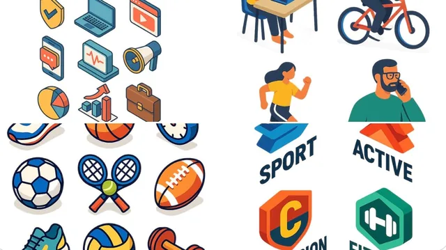 A flat isometric digital illus...