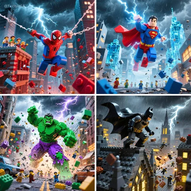 Epic LEGO [SUPERHERO] in dynam...