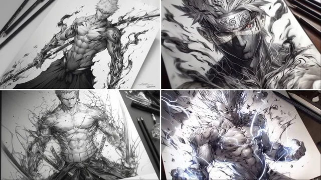 A pencil drawing of [Your char...