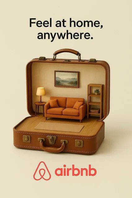 Create Airbnb creative ad, sho...