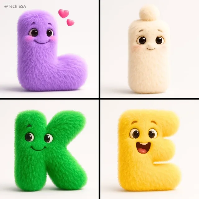 Render a delightful alphabet c...