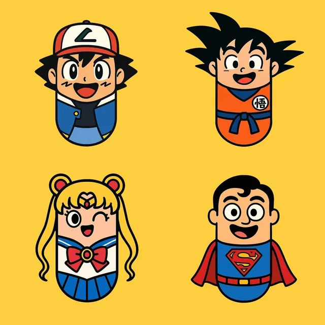 Create a stylized cartoon illu...