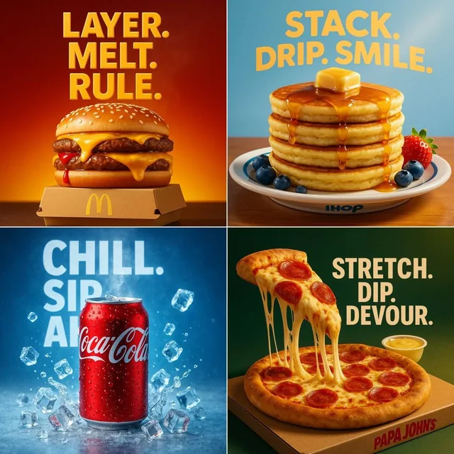 Smooth 3D hyperrealistic food...