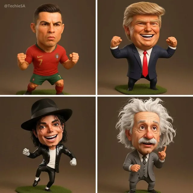 Hyper-realistic 3D caricature...