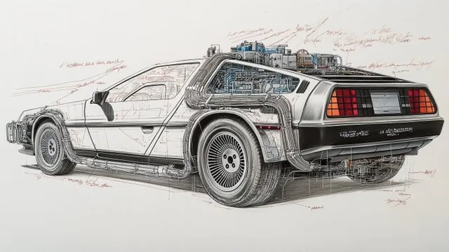 Detailed technical drawing of...