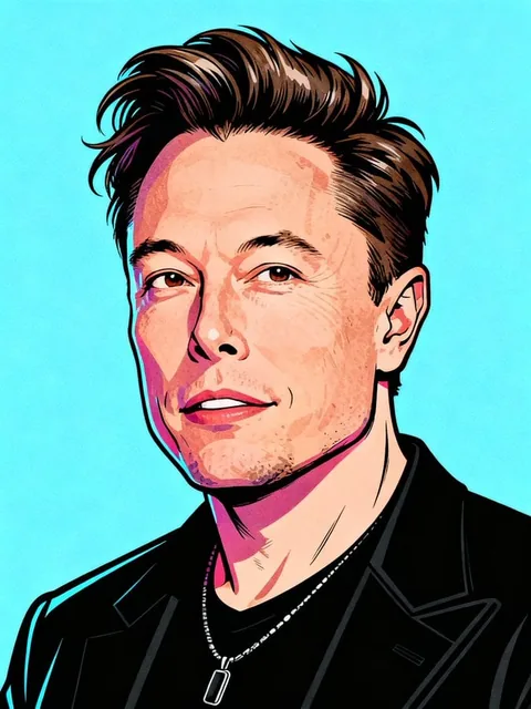 A vibrant, stylized pop art po...