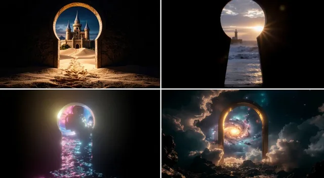 looking through a [MATERIAL] k...